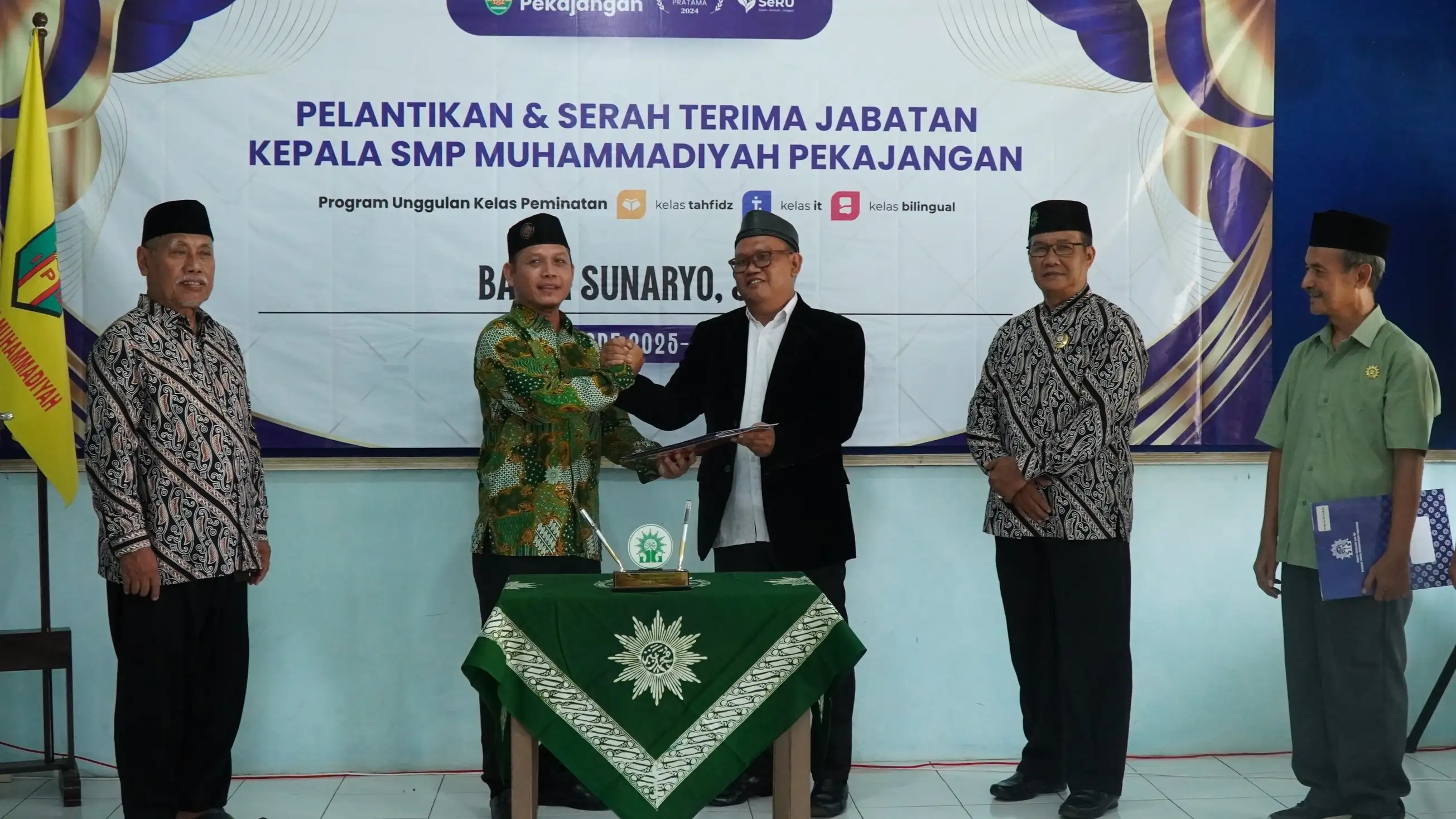 Estafet Kepemimpinan SMP Muhammadiyah Pekajangan: Sunaryo,S.Pd Resmi Nahkodai Periode 2025–2029