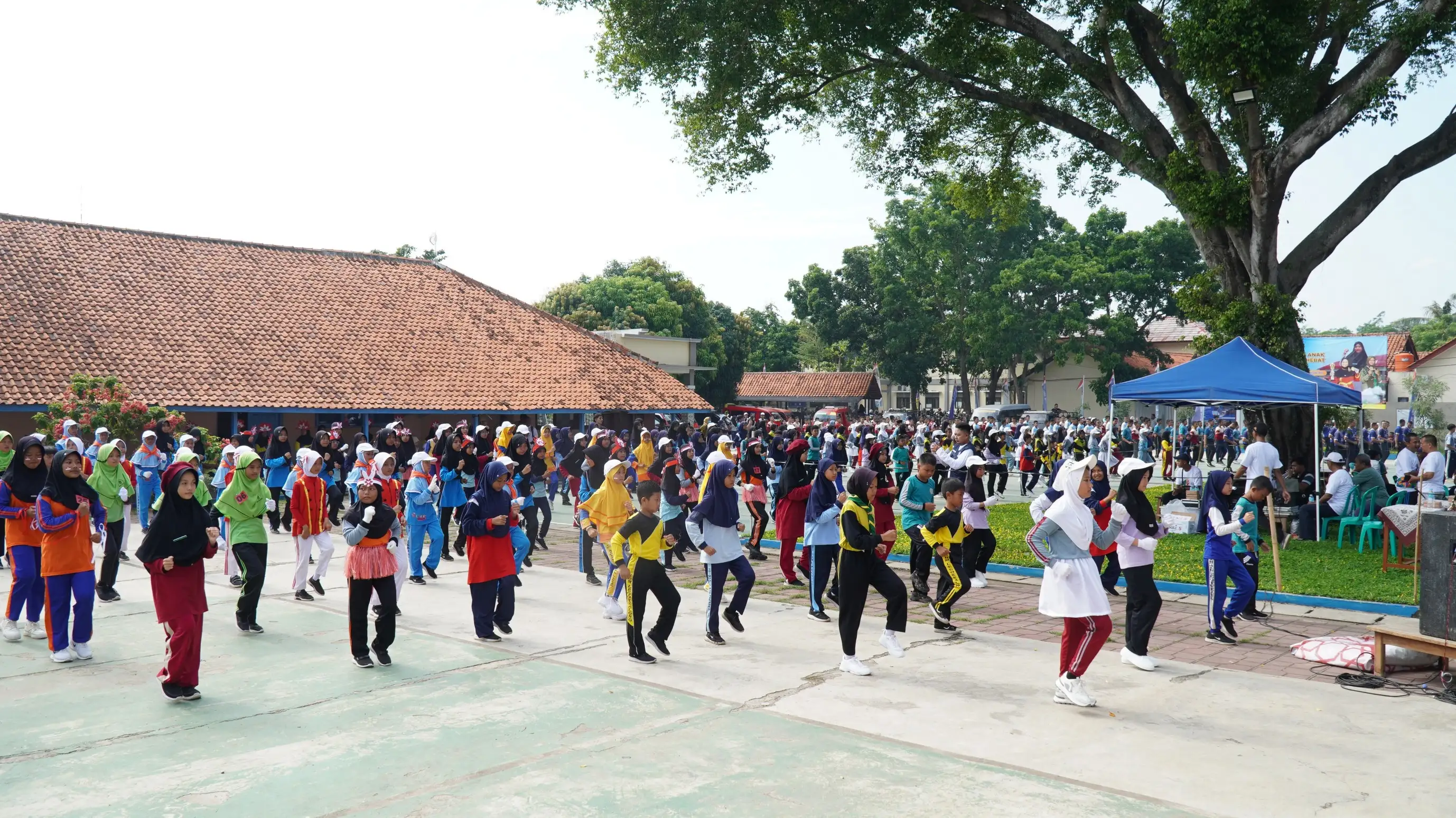 Ratusan Siswa Sekolah Muhamadiyah Antusias Ikuti Lomba Senam Anak Indonesia Hebat dalam Rangka Milad Muhammadiyah ke -113
